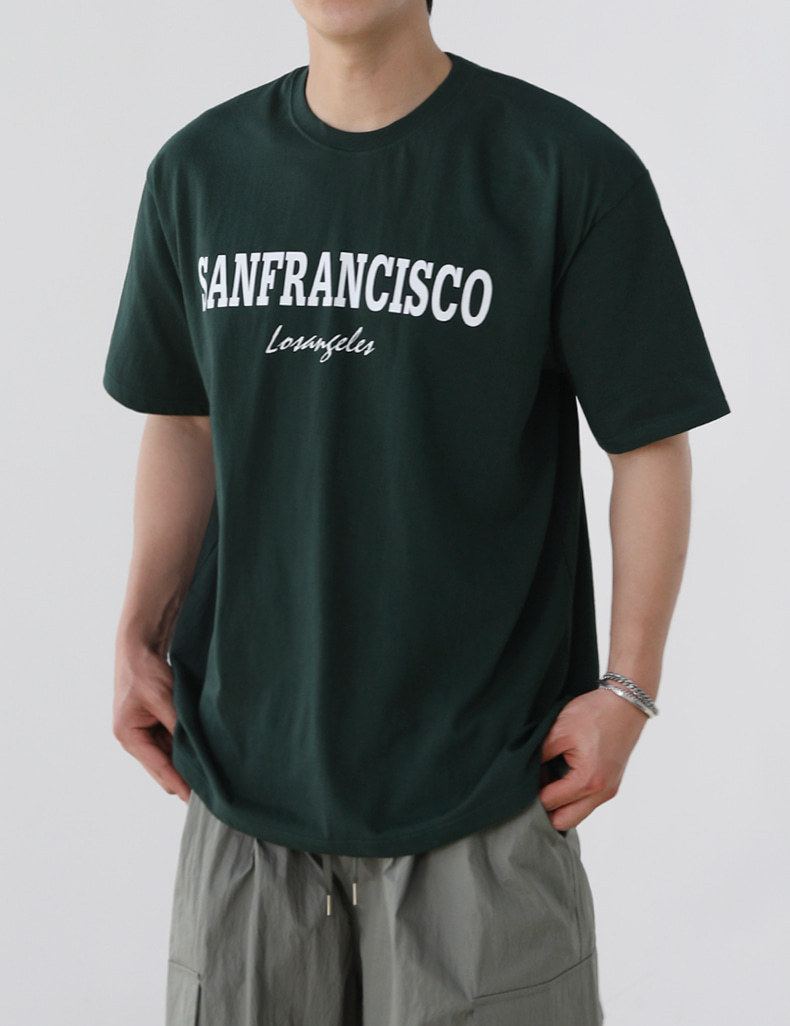 샌프란시스코 오버핏 반팔 티셔츠